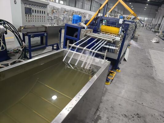 6 스트랜드 동기화 된 PP 스트래핑 생산 라인 ± 0.05mm 차원 관용 및 1-out-6 흐름-Diverging 다이